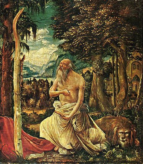 Albrecht Altdorfer Bussender Hl. Hieronymus oil painting picture
